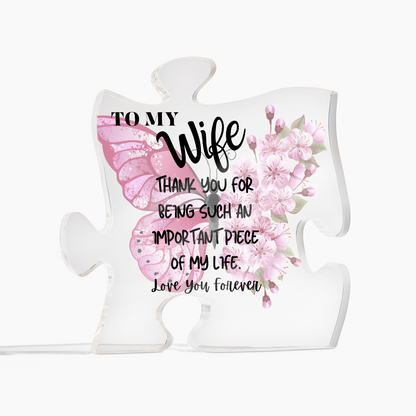 Important Piece - Acrylic Puzzle Plaque