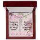 Flower Personalized Name Necklace - Happy Mother's Day, There is no way to pay you - from your daughter