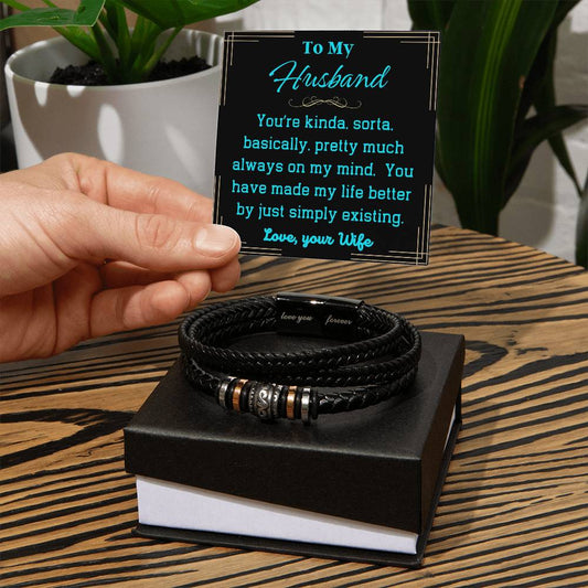 Love You Forever Bracelet - To My Husband