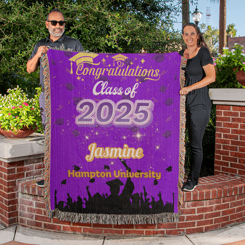 Heirloom Woven Blanket - Class of 2025 Graduation Keepsake