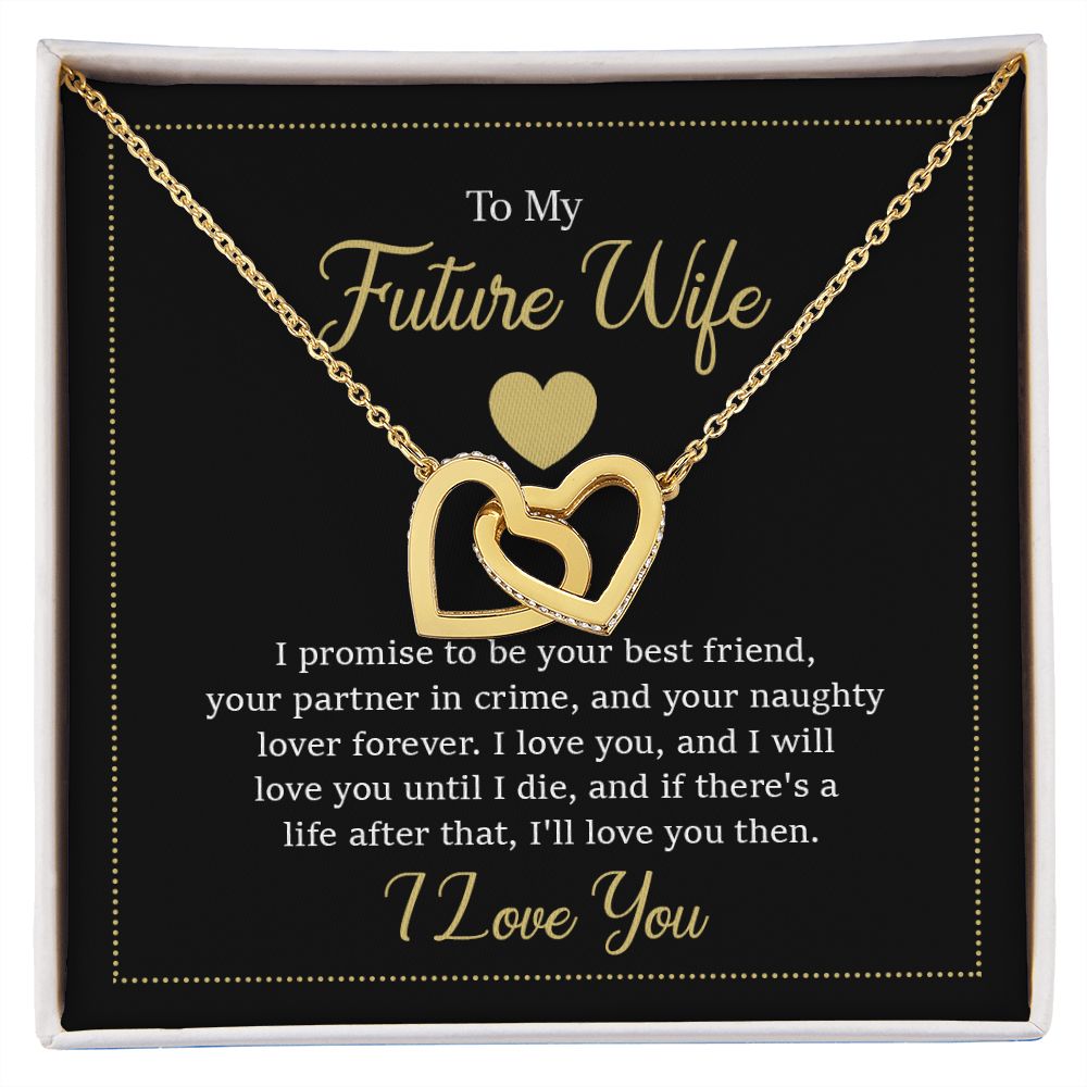 Interlocking Hearts Necklace - To My Future Wife