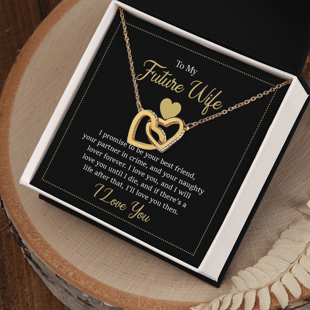 Interlocking Hearts Necklace - To My Future Wife