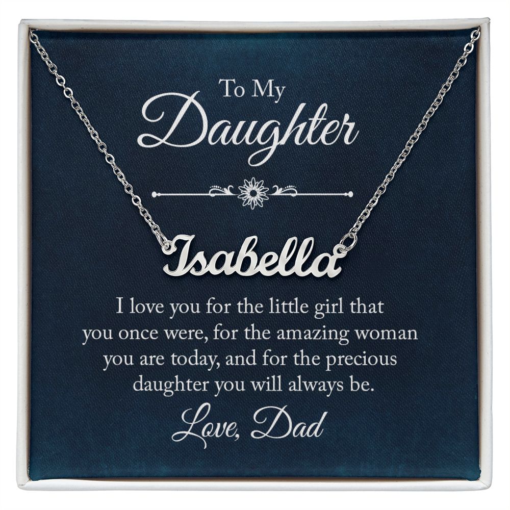 Venus Name Necklace - To My Daughter
