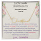 Signature Name Necklace - To My Lovely Granddaughter
