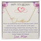 Signature Name Necklace - Happy 13th Birthday - Love, Mom